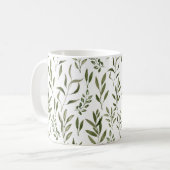 Mug Aquarelle Eucalyptus Motif Feuille   (Devant gauche)