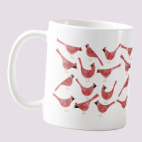 Aquarelle Festive Cardinal Bird