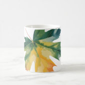 Mug Aquarelle Feuille d'érable oreiller à lancer perso (Centre)