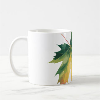 Mug Aquarelle Feuille d'érable oreiller à lancer perso