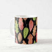 Mug Aquarelle feuilles d'automne : motif transparent (Devant gauche)