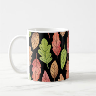 Mug Aquarelle feuilles d'automne : motif transparent