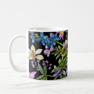 Mug Aquarelle Feuilles tropicaux : Motif transparent