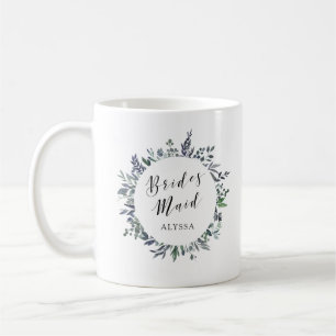 Mug Aquarelle feuillue   Bridesmaid