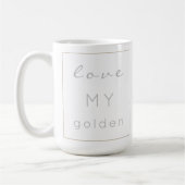 Mug Aquarelle Fière Golden Retriever Chien (Gauche)