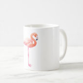 Mug aquarelle Flamant rose (Devant droit)