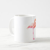 Mug aquarelle Flamant rose (Devant gauche)