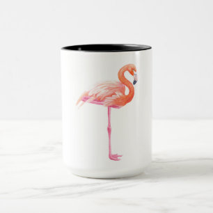 Mug aquarelle Flamant rose