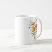 Mug Aquarelle Fleur de Naissance Chrysanthème Personna (Devant droit)