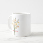 Mug Aquarelle Fleur de Naissance Narcisse Personnalisé (Devant gauche)