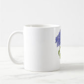 Mug Aquarelle Fleur d'Hydrangée peinte à la main (Gauche)