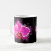 Mug Aquarelle fleur d'orchidée - rose bb 02 (Devant gauche)