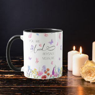 Mug Aquarelle fleur sauvage Bible chrétienne Verse