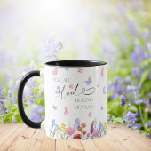 Mug Aquarelle fleur sauvage Bible chrétienne Verse