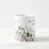 Mug Aquarelle Fleur sauvage Floral Botanique Nouvelle (Centre)