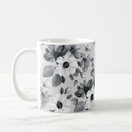 Mug Aquarelle fleur sauvage - Illustration Vintage (Gauche)