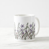 Mug Aquarelle Fleur sauvage simple (Devant droit)