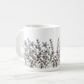 Mug Aquarelle Fleur sauvage simple (Devant gauche)