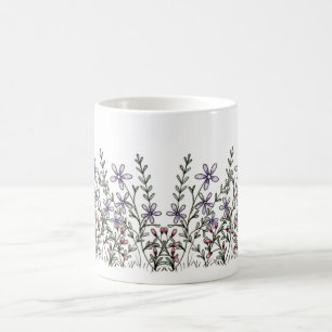 Mug Aquarelle Fleur sauvage simple