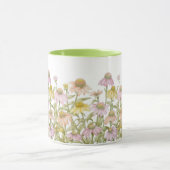 Mug Aquarelle fleurie d'art botanique (Centre)