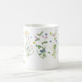 Mug Aquarelle fleurie Fleur sauvage personnalisée (Centre)