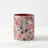 Mug Aquarelle, fleurs. (Centre)