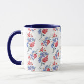 Mug Aquarelle, fleurs. (Gauche)
