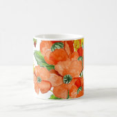 Mug Aquarelle fleurs de coquelicot mignonnes (Centre)