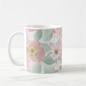Mug Aquarelle fleurs délicates. (Gauche)