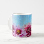 Mug Aquarelle Fleurs Florales Modernes Élégant (Devant gauche)