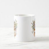 Mug Aquarelle Floral Fox Cute (Centre)