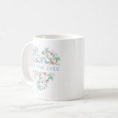 Mug Aquarelle Floral Heart Meilleure maman jamais (Devant gauche)