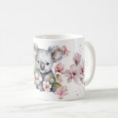 Mug Aquarelle Floral Koala Ours Infirmière sur mesure (Devant droit)