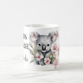 Mug Aquarelle Floral Koala Ours Infirmière sur mesure (Centre)
