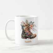 Mug Aquarelle Floral Love Boots avec Fleurs (Gauche)