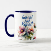 Mug Aquarelle Floral RETIRED Blues and Pink (Gauche)
