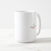 Mug Aquarelle Floral Rose & Sage Verdure Wreath (Devant droit)