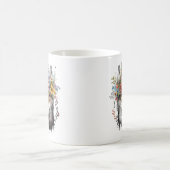Mug Aquarelle Floral Wolf (Centre)