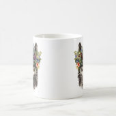 Mug Aquarelle Floral Wolf (Centre)