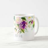 Mug Aquarelle florale (Devant droit)