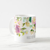 Mug Aquarelle florale (Devant gauche)