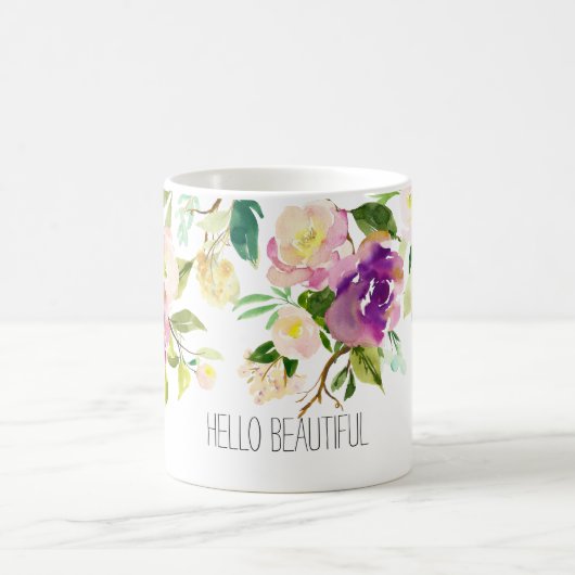 Mug Aquarelle florale (Centre)