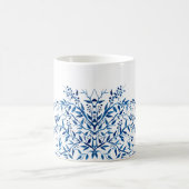 Mug Aquarelle florale bleue (Centre)
