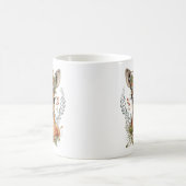 Mug Aquarelle florale cerf mou (Centre)