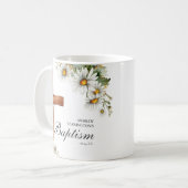 Mug Aquarelle florale Cross Baptism (Devant gauche)