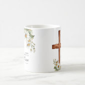 Mug Aquarelle florale Cross Baptism (Centre)