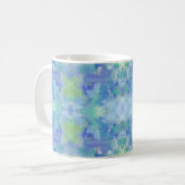 Mug Aquarelle florale de bord de mer Abstrait Motif de (Devant gauche)