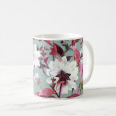 Mug Aquarelle Florale : Fleurs dessinées à la main. (Devant droit)