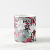 Mug Aquarelle Florale : Fleurs dessinées à la main. (Centre)