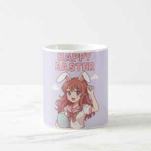 Mug Aquarelle Florale Lapin de Pâques